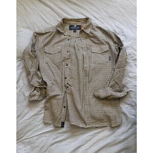 SIGNATURE Fourstar Clothing Co. Men's Brown Checkered Shirt